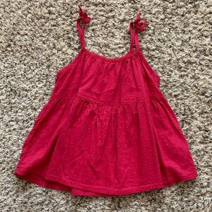 Red Sleeveless Kids Top